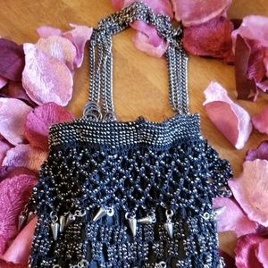 Vintage Beaded Flapper-esque Wristlet Bag